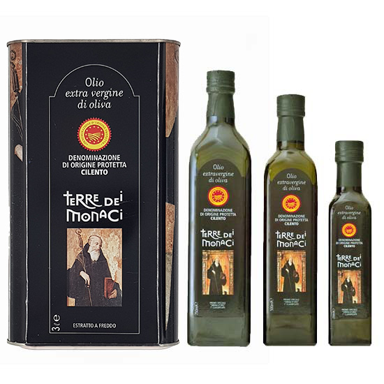 olio extravergine di oliva DOP Cilento Terre dei Monaci